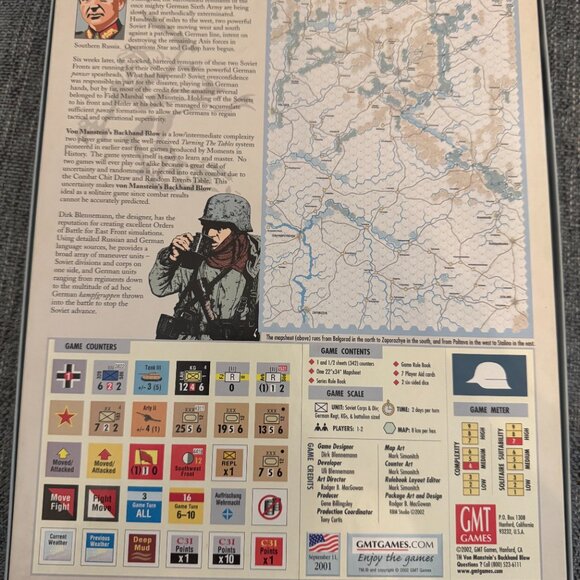 Von Manstein's Backhand Blow (open, punched) GMT0206 - Picture 6 of 16